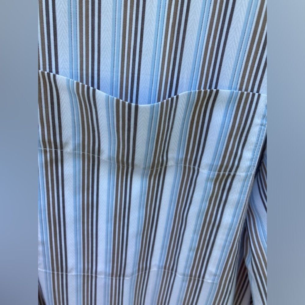 Eddie Bauer Men’s Striped Button Down Shirt Long Sleeve Size XL Retro - Picture 4 of 13